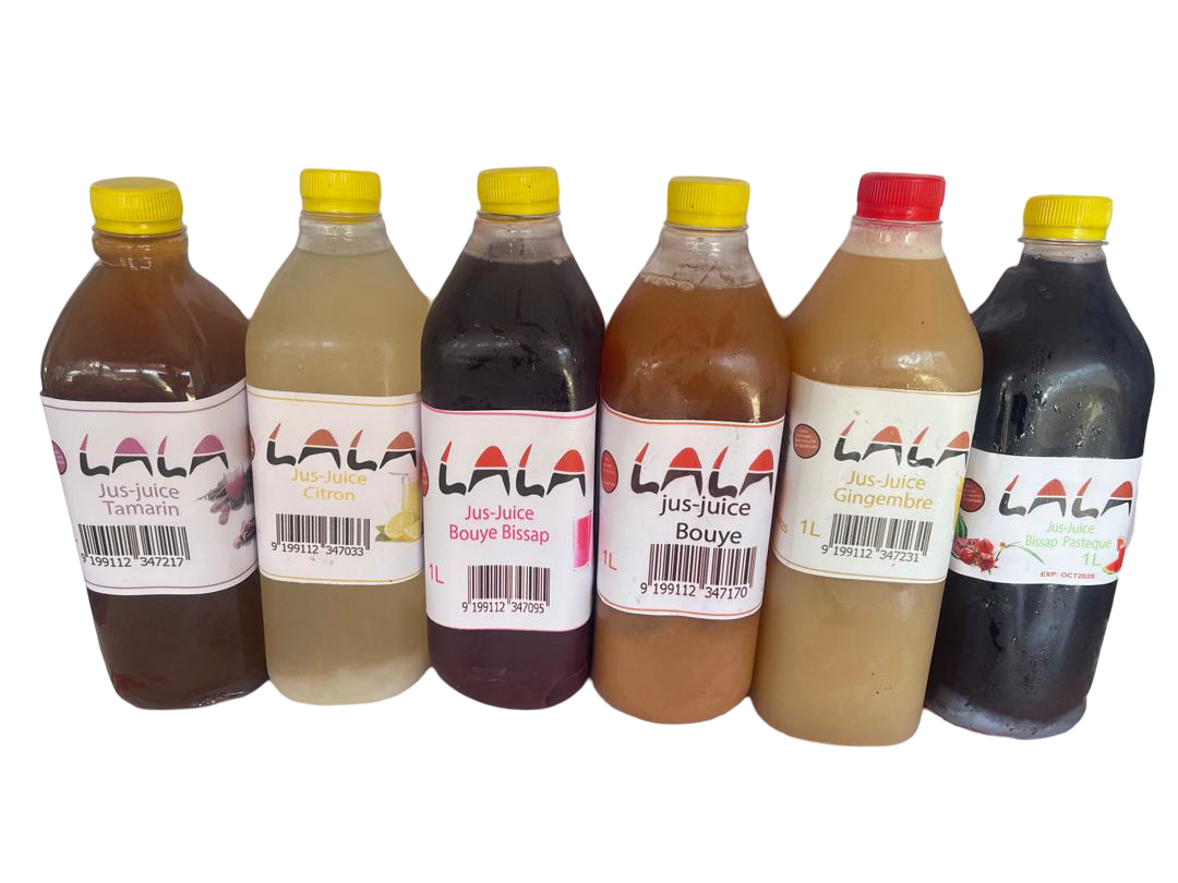 JUS BOUYE, BISSAP, TAMARIN, CITRON, GINGEMBRE (caisse de 12)